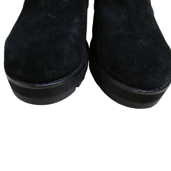 Eileen Fisher Tinker Bootie in Suede Black Women's Size 7.5 New Without Box - Picture 6 of 8